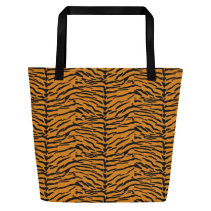 All-Over Print Large Tote Bag tiger print