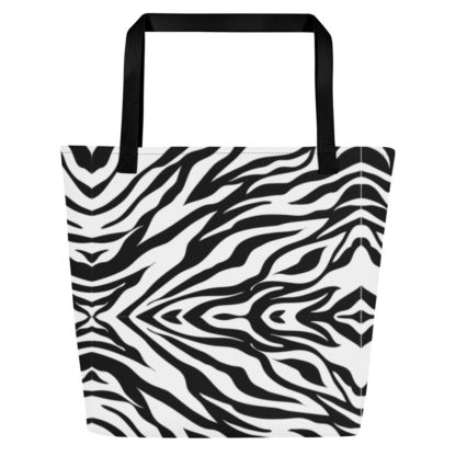 All-Over Print Large Tote Bag zebra print