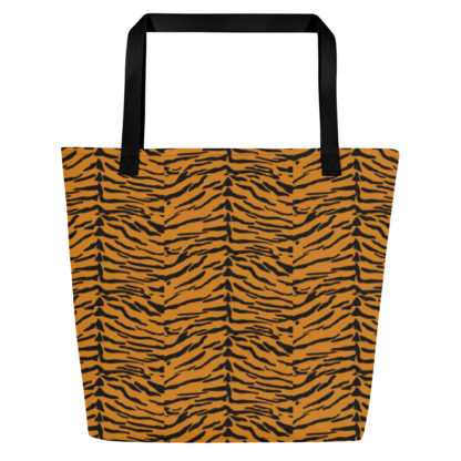 All-Over Print Large Tote Bag tiger print - Image 2