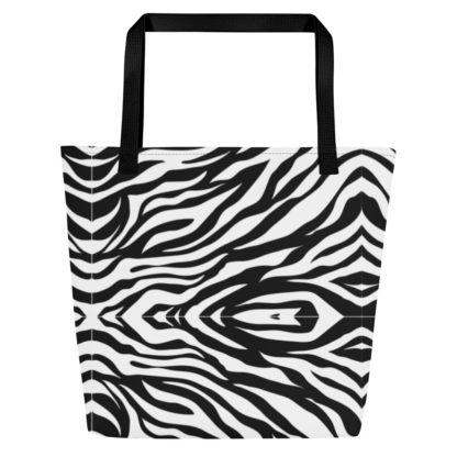 All-Over Print Large Tote Bag zebra print - Image 2