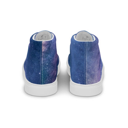 Men’s high top canvas galaxy shoes - Image 2