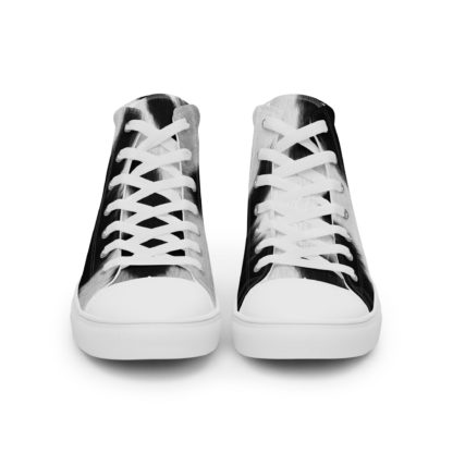 Men’s high top canvas cow print shoes - Image 6