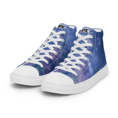 Men’s high top canvas galaxy shoes - Image 4