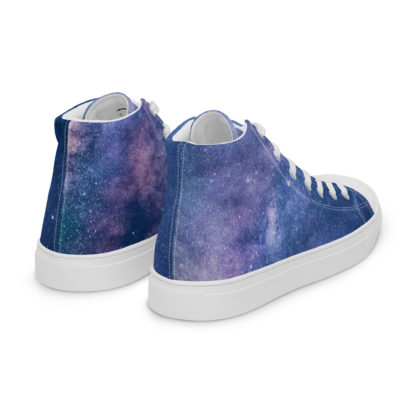 Men’s high top canvas galaxy shoes - Image 6