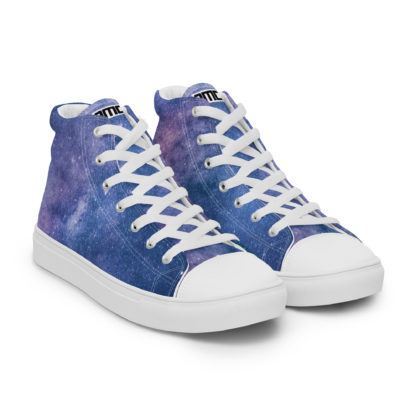 Men’s high top canvas galaxy shoes - Image 7