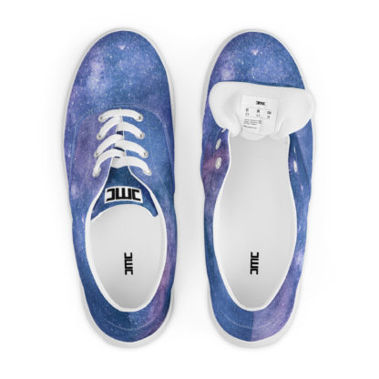 Men’s lace-up canvas galaxy shoes - Image 6