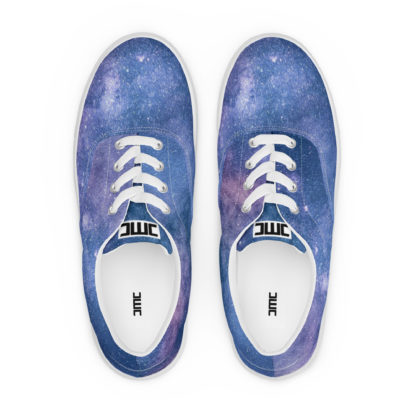 Men’s lace-up canvas galaxy shoes