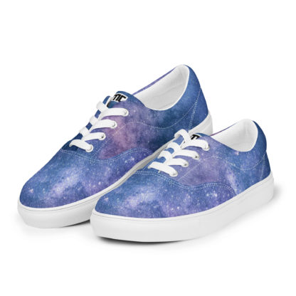 Men’s lace-up canvas galaxy shoes - Image 4