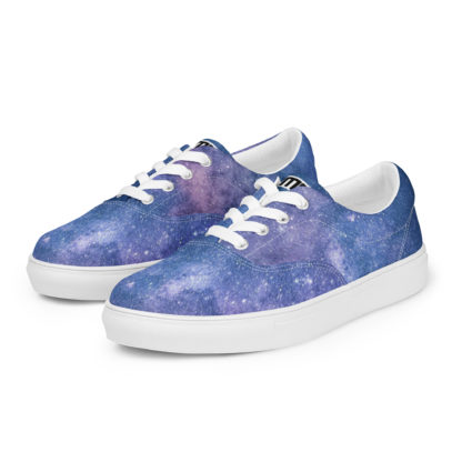 Men’s lace-up canvas galaxy shoes - Image 2