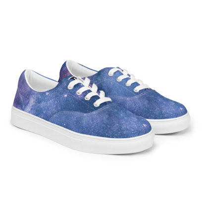 Men’s lace-up canvas galaxy shoes - Image 3