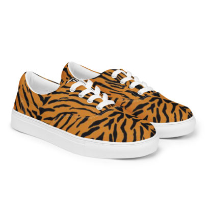 Men’s lace-up canvas tiger shoes