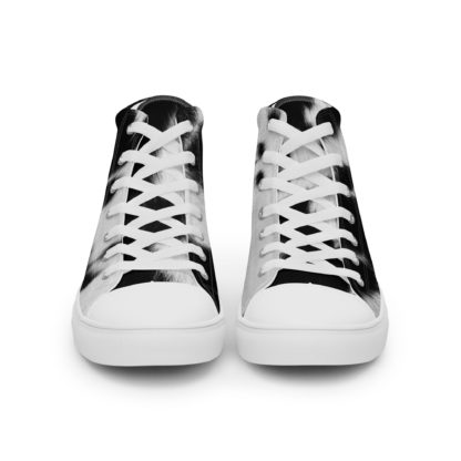 Women’s high top canvas cow print shoes - Image 6