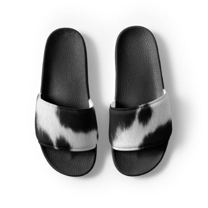 Women's cow print slides - Image 2