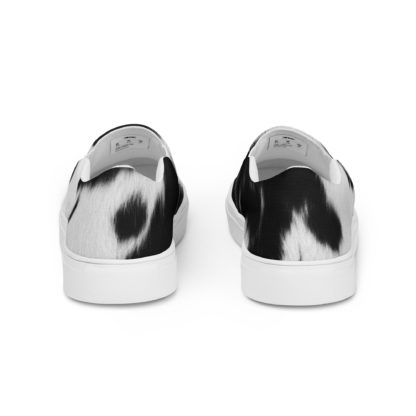 Women’s slip-on canvas cow print shoes - Image 4