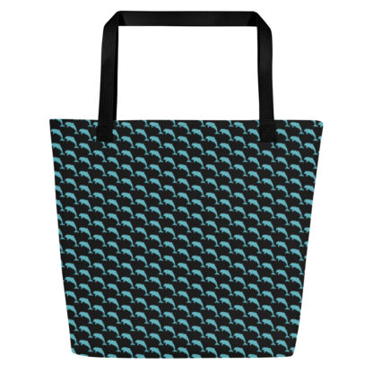 All-Over Print Large Tote Bag dolphins