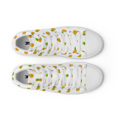 Men’s high top canvas shoes pineapple - Image 8