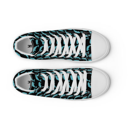 Men’s high top canvas shoes dolphins - Image 8