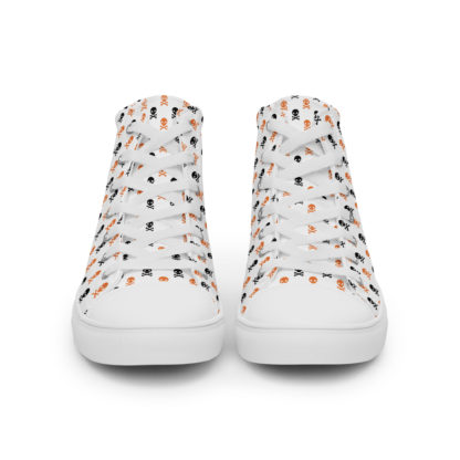 Men’s high top canvas shoes skulls - Image 6