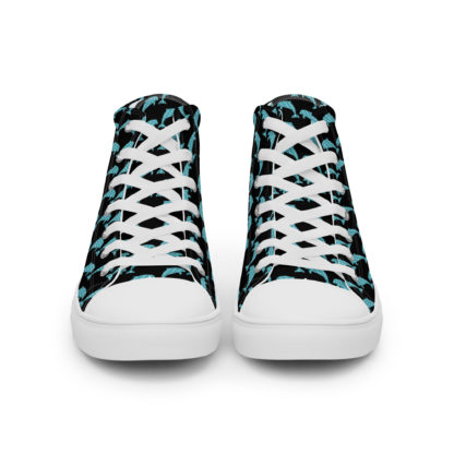 Men’s high top canvas shoes dolphins - Image 6