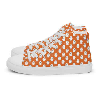 Men’s high top canvas shoes ghost - Image 2