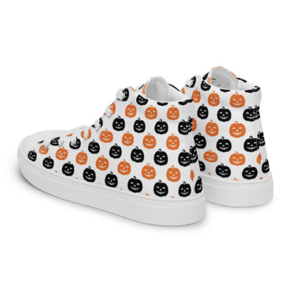 Men’s high top canvas shoes Jack O'Lantern - Image 3