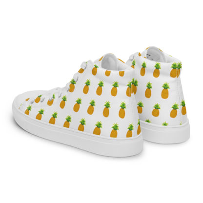 Men’s high top canvas shoes pineapple - Image 3