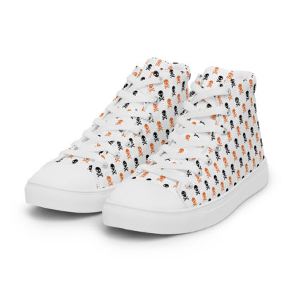 Men’s high top canvas shoes skulls - Image 7