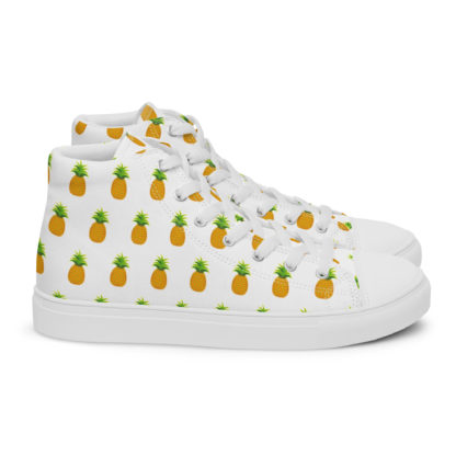 Men’s high top canvas shoes pineapple - Image 4