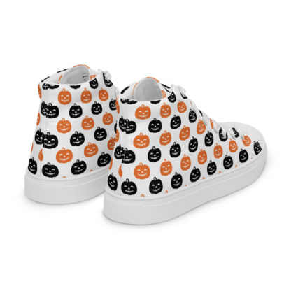 Men’s high top canvas shoes Jack O'Lantern - Image 5