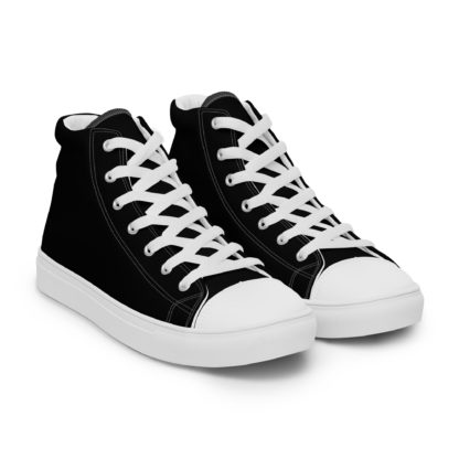 Men’s high top canvas shoes black