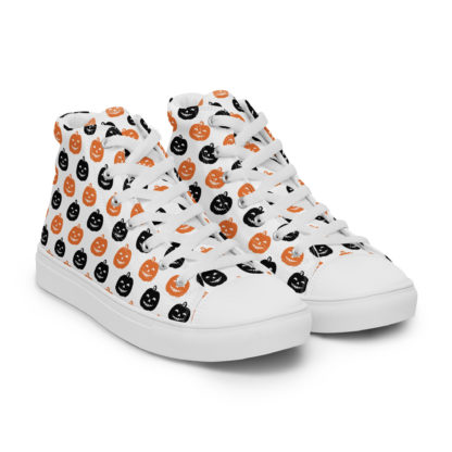 Men’s high top canvas shoes Jack O'Lantern