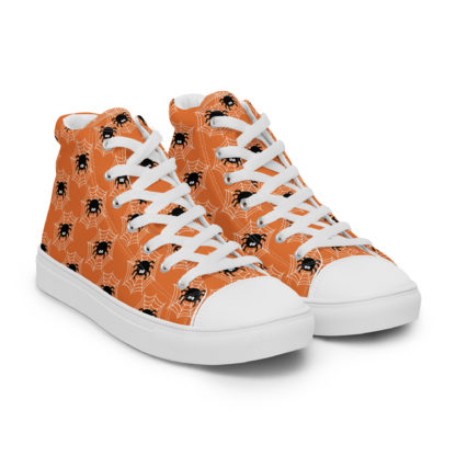 Men’s high top canvas shoes spider