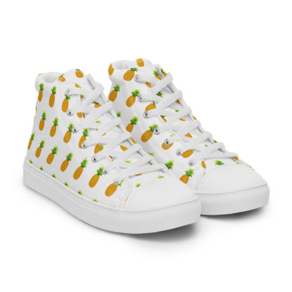 Men’s high top canvas shoes pineapple