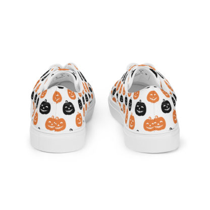 Men’s lace-up canvas shoes Jack O' Lantern - Image 4