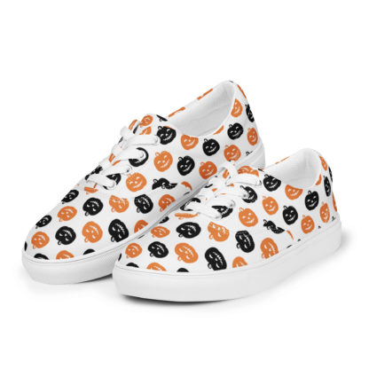 Men’s lace-up canvas shoes Jack O' Lantern - Image 3