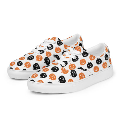 Men’s lace-up canvas shoes Jack O' Lantern - Image 2