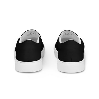 Men’s slip-on canvas shoes black - Image 4