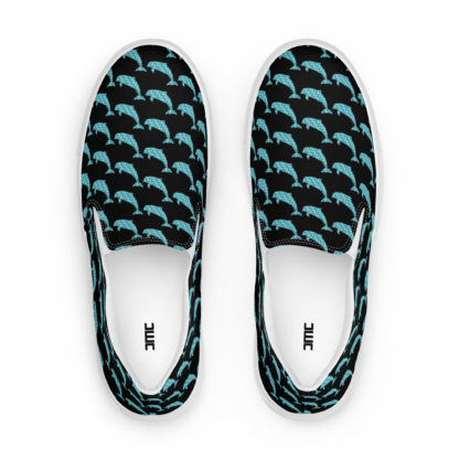 Men’s slip-on canvas shoes dolphins - Image 2