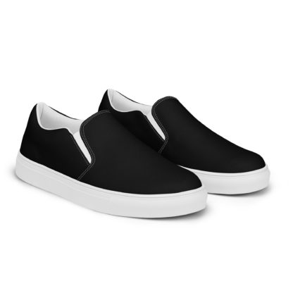 Men’s slip-on canvas shoes black