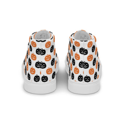 Women’s high top canvas shoes Jack O'Lantern - Image 8