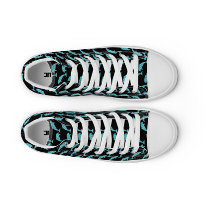 Women’s high top canvas shoes dolphins - Image 9