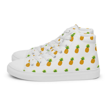 Women’s high top canvas shoes pineapple - Image 2