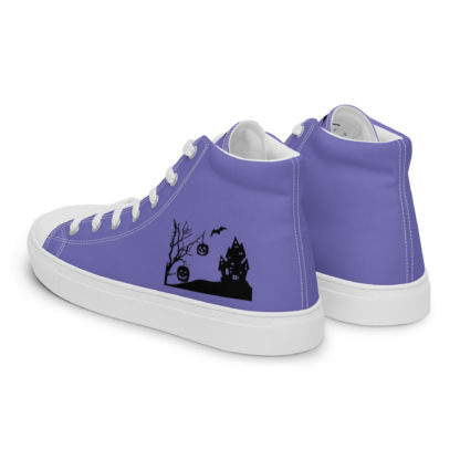 Women’s high top canvas shoes haunted scene - Image 3