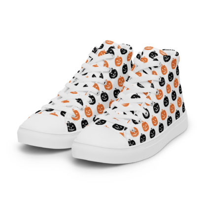 Women’s high top canvas shoes Jack O'Lantern - Image 7