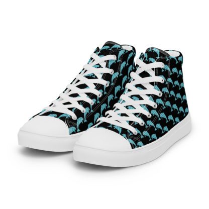 Women’s high top canvas shoes dolphins - Image 7