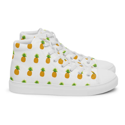 Women’s high top canvas shoes pineapple - Image 4