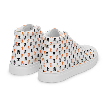 Women’s high top canvas shoes skulls - Image 5