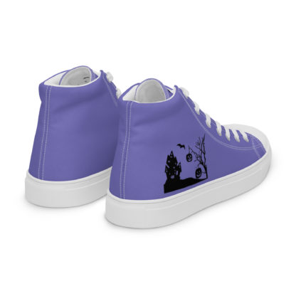 Women’s high top canvas shoes haunted scene - Image 5