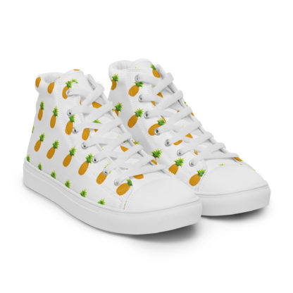 Women’s high top canvas shoes pineapple