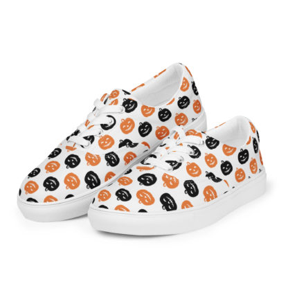 Women’s lace-up canvas shoes Jack O' Lantern - Image 4